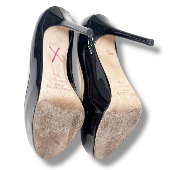 Jimmy Choo Shoe Sepia 2 Toned Platform Pump Camel / Black Women’s Size 38.5 (8) - Picture 7 of 10